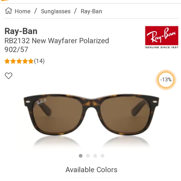Ray-Ban new wayfarer rb2132 - Picture 2 of 5